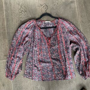 Ulla Johnson sheer printed blouse